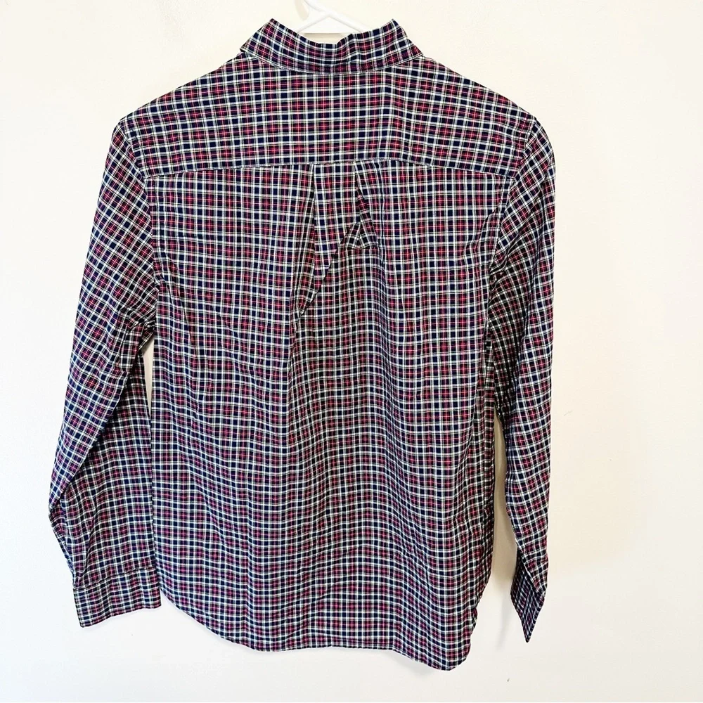 Ralph Lauren Boys Plaid Natural Stretch Button Down Long Sleeve Shirt